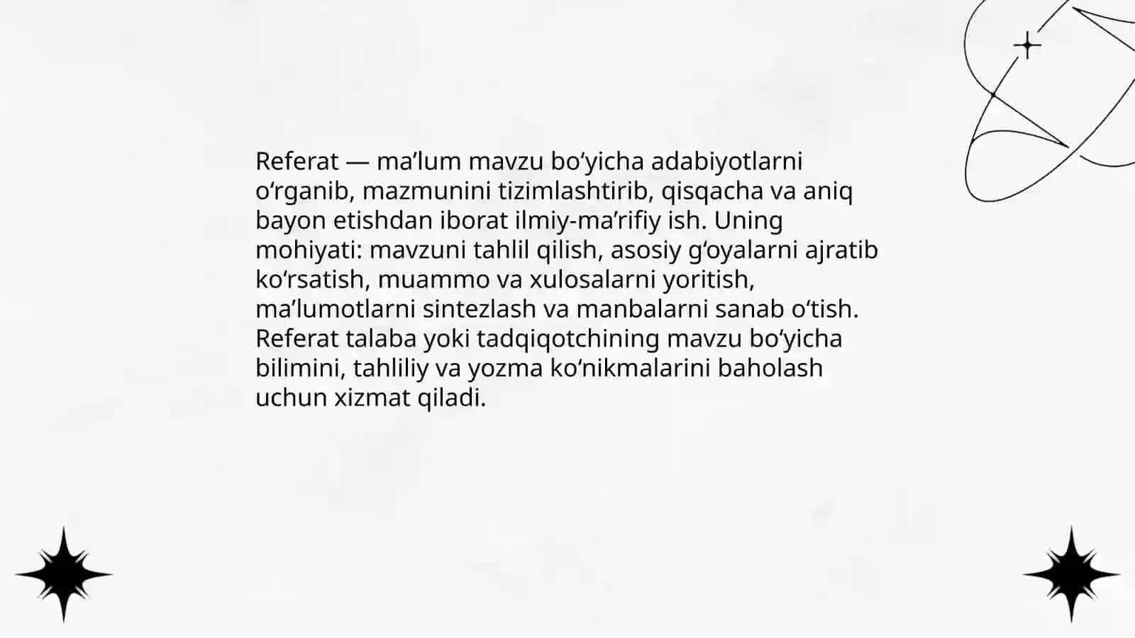 Referat tushunchasi va mohiyati 3