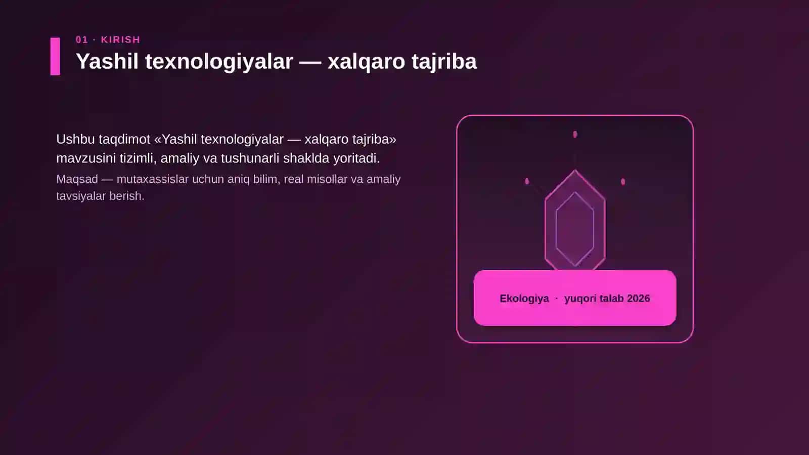 Yashil texnologiyalar — xalqaro tajriba 3