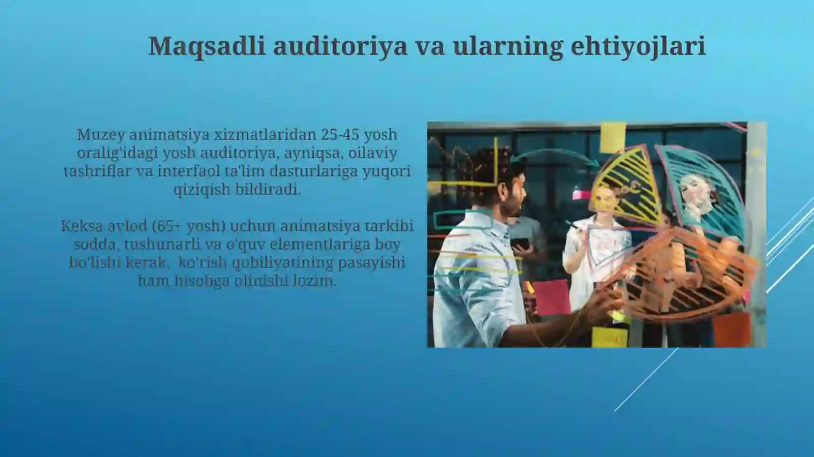 Muzeylarda animatorlik xizmatini tashkil qilish 3