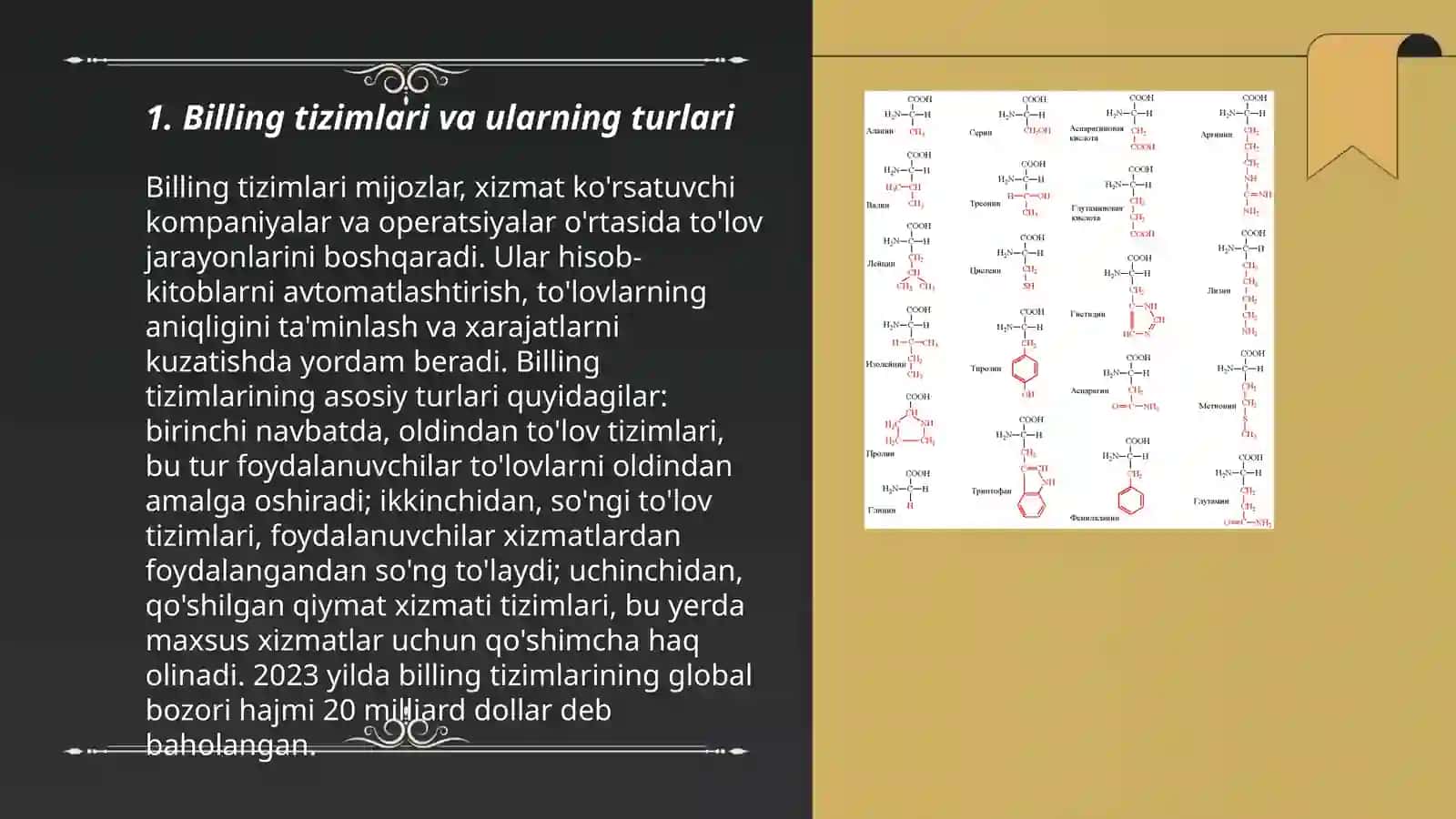 Billing tizimni ishlash tehnologiyasi va iqsodiyotda qolanish salmog'i 3