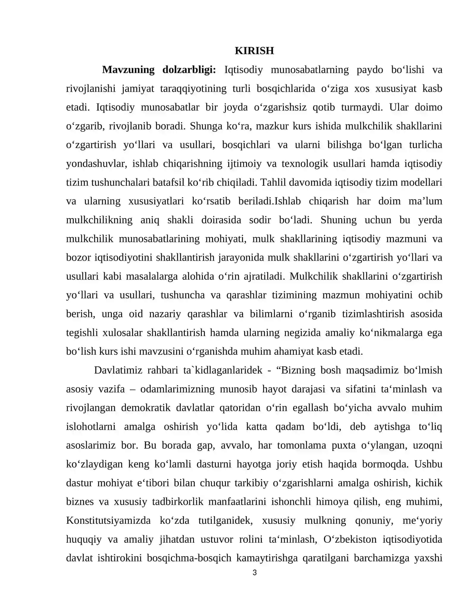 Mulkchilik munosabatlari mohiyati va ularning huquqiy-iqtisodiy jihatlari 3
