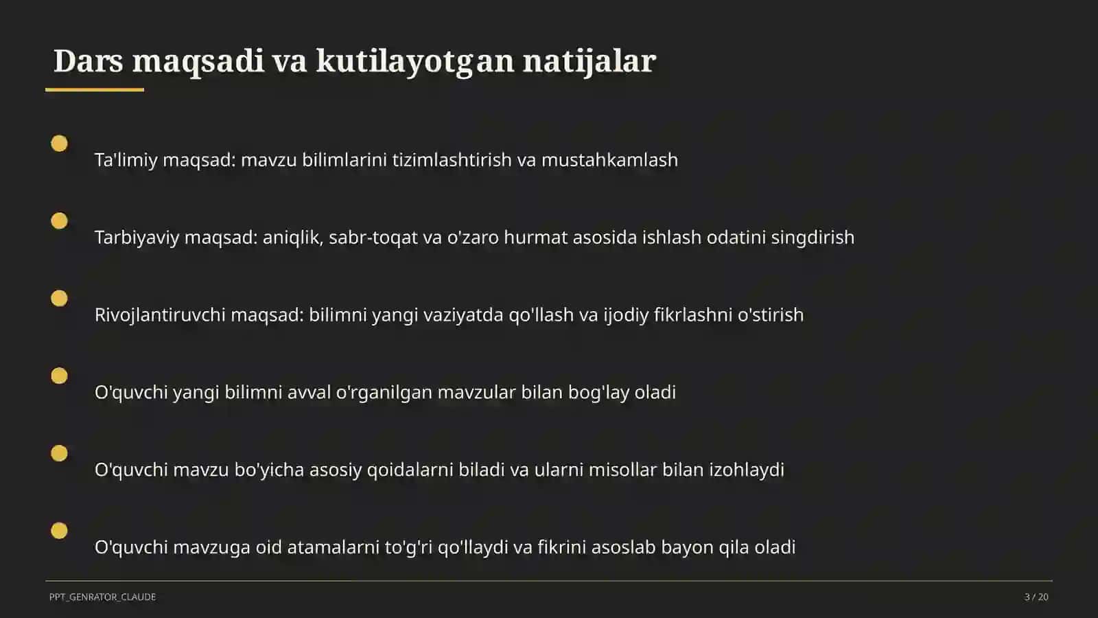 O'zbek tilining davlat tili sifatidagi mavqei (11-sinf) 3
