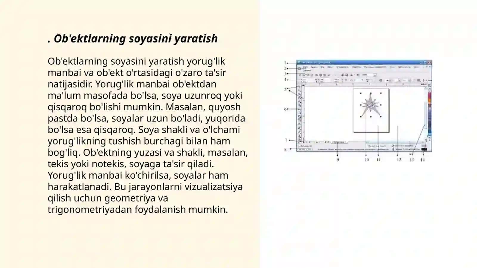 Corel draw dasturining effekti bo`limiga taqdimot 3