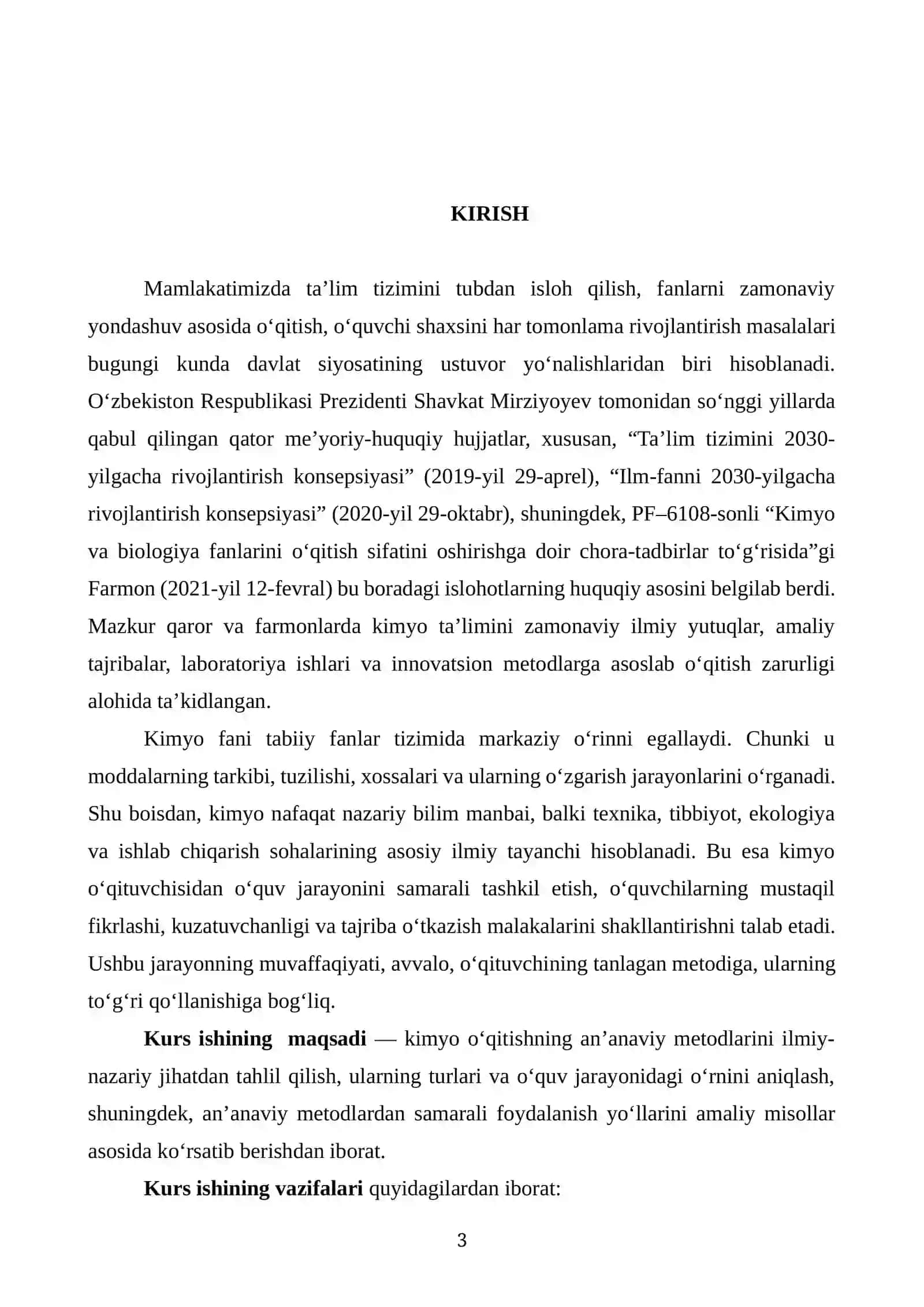 Kimyo o‘qitishning an’anaviy metodlari va ularning umumiy tavsifi 3