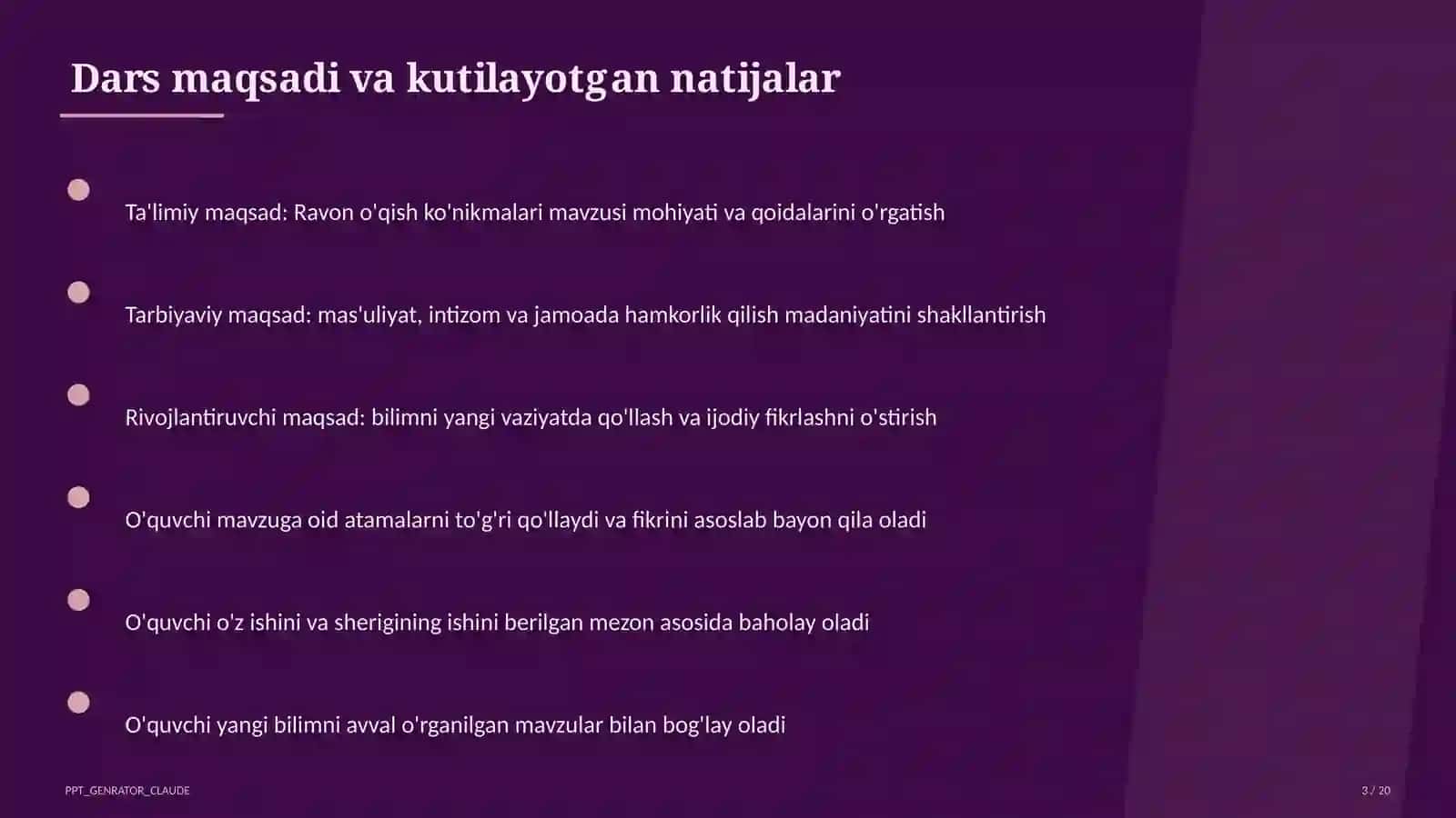 Ravon o'qish ko'nikmalari (1-sinf) 3
