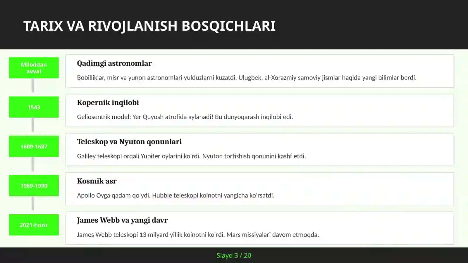 O'ZBEKISTONDA ASTRONOMIYA VA RASADXONALAR 3