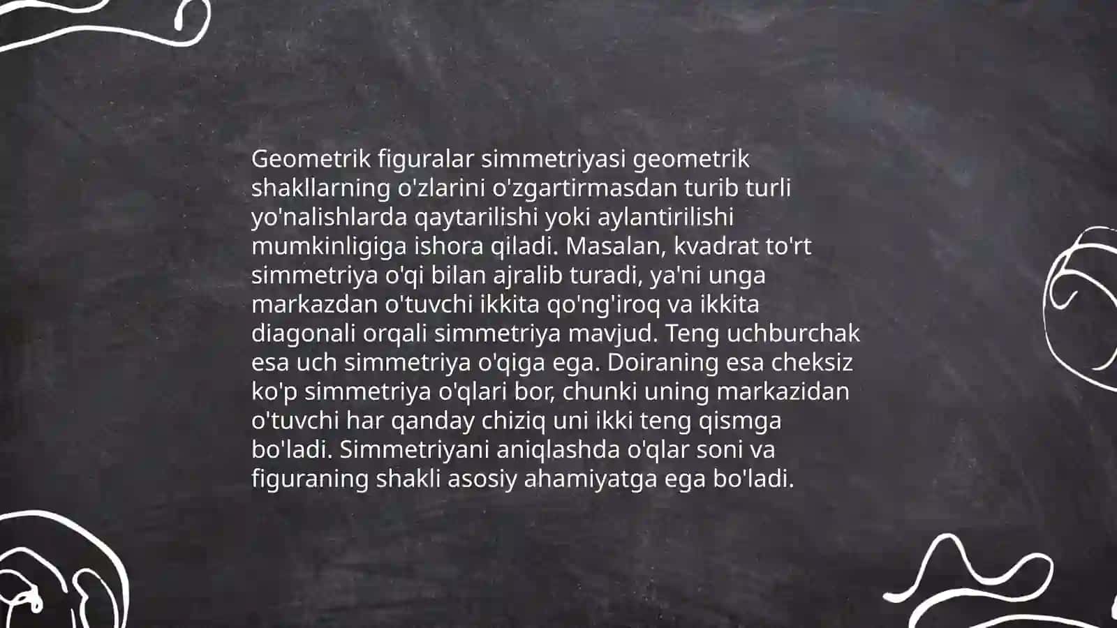 Tabiatdagi simmetriyalar 3