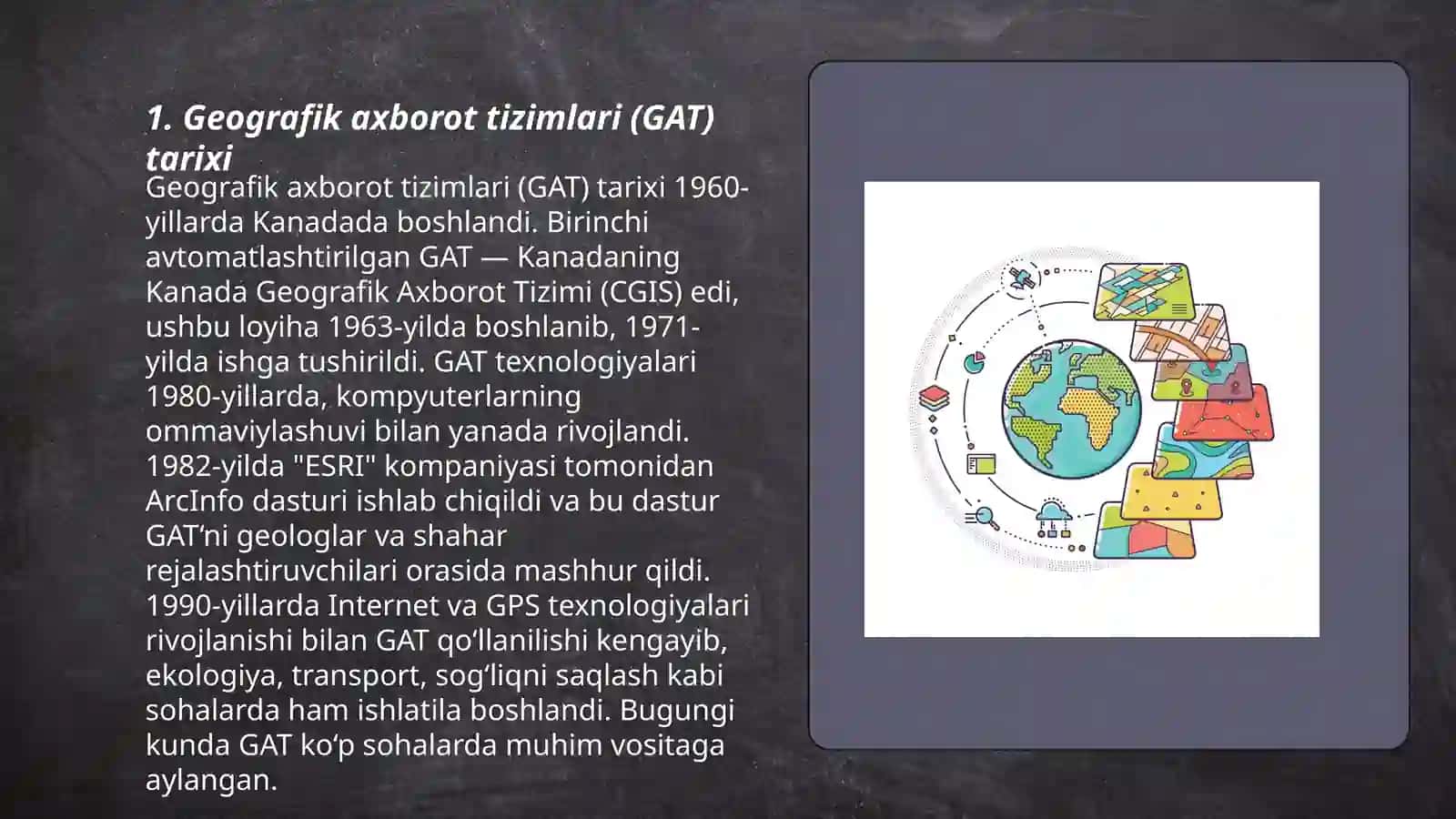 Geografik axborot tizimlari (GAT) tarixi 3