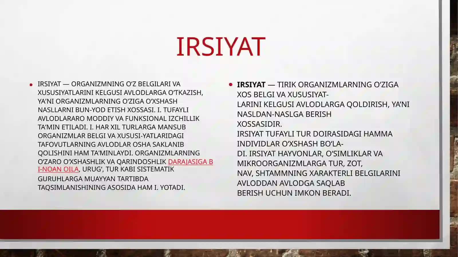 Irsiyat,Irsiy va tug’ma kasallikar 3