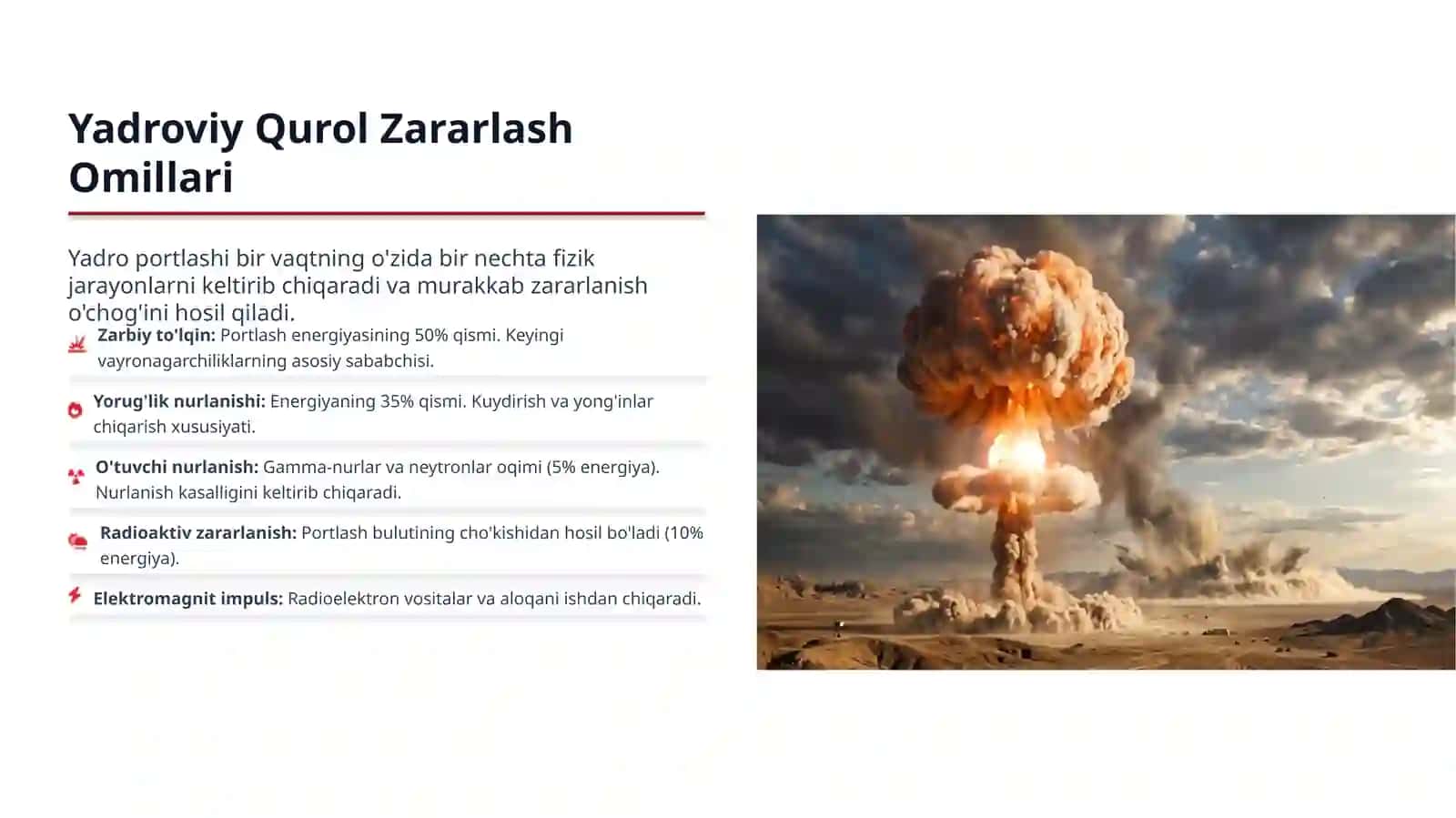 Ommaviy Qirg'in Qurollari va Yo'qotishlar 3