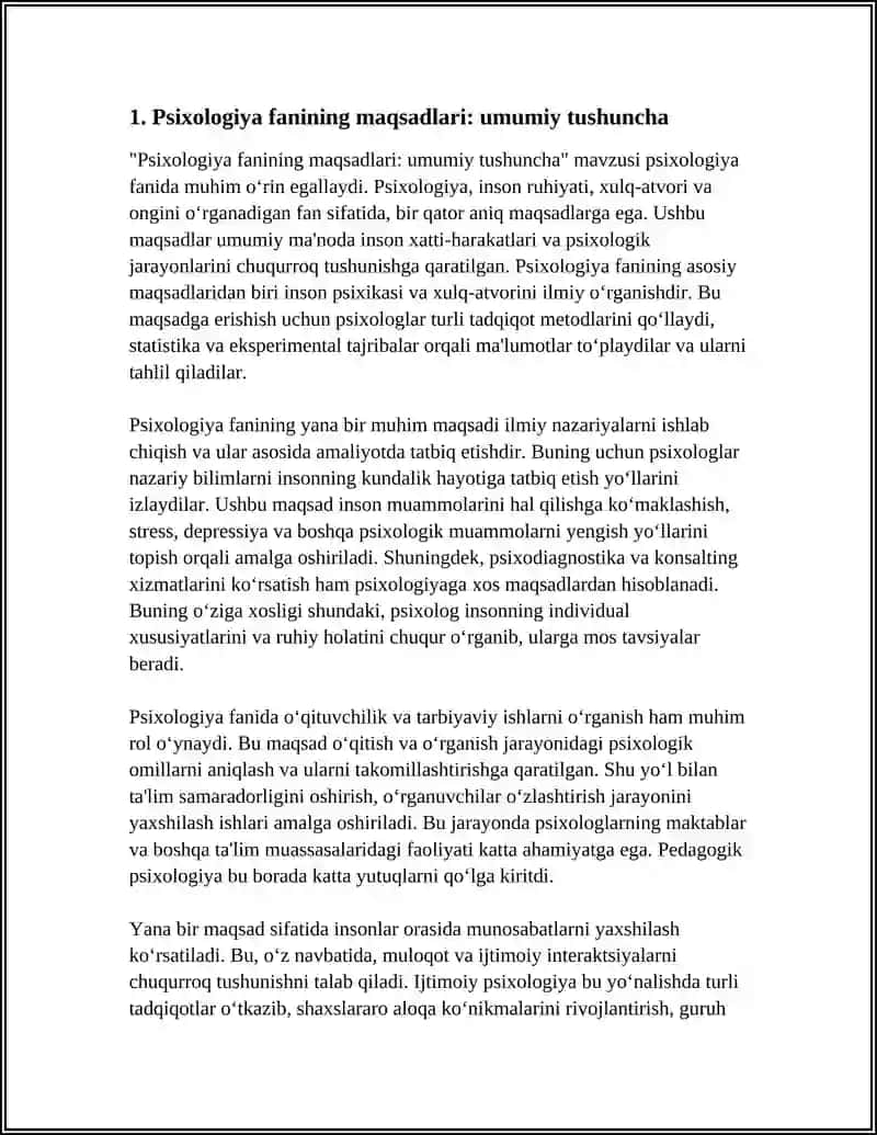 PSIXALOGIYA FANINING MAQSAD VA VAZIFALARI 3