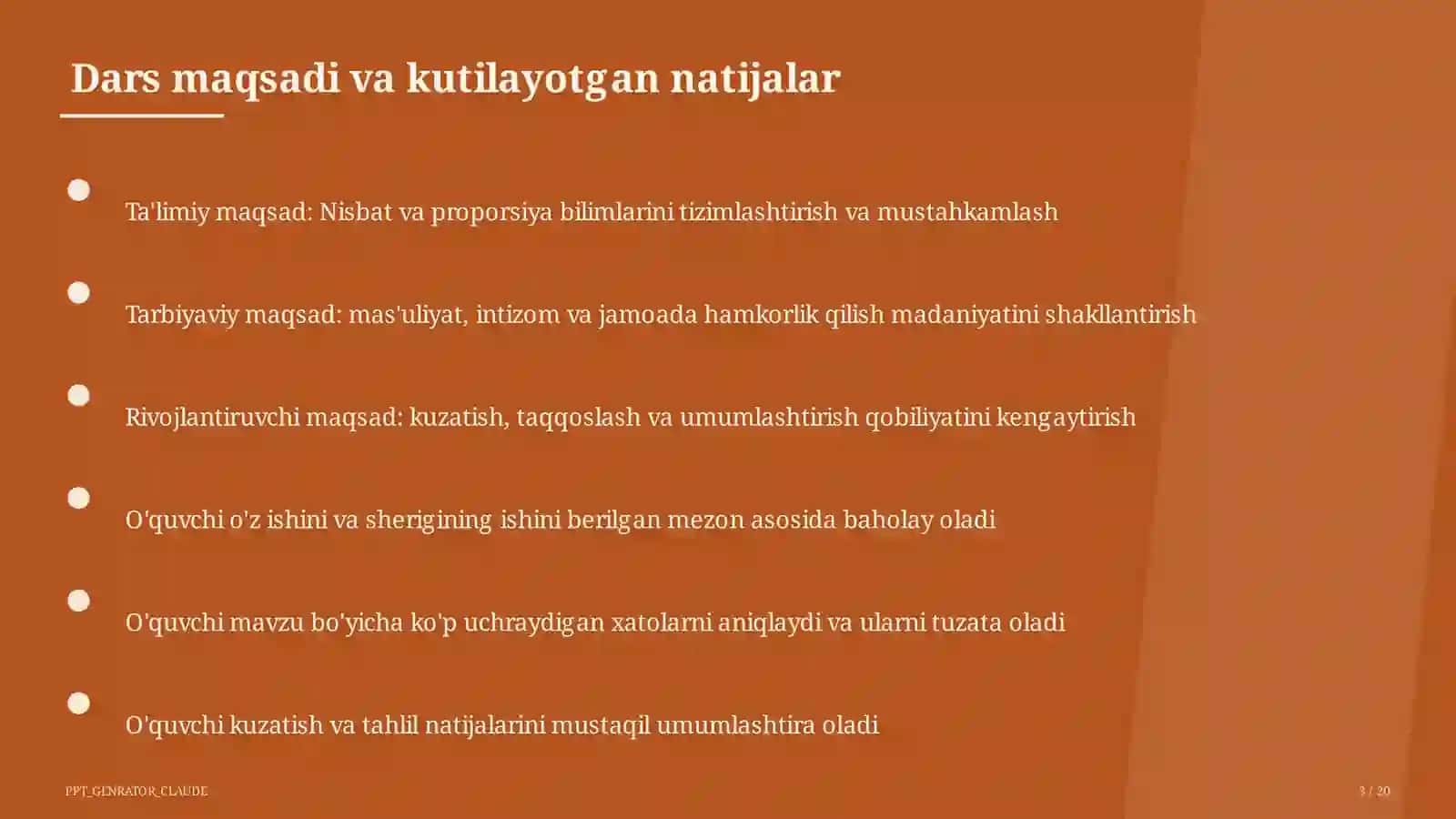 Nisbat va proporsiya (6-sinf) 3