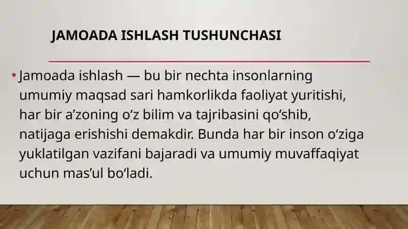 Jamoada ishlash va uning afzalliklari 3
