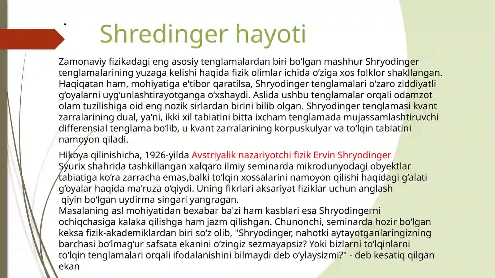 Shredingertenglamasi 3
