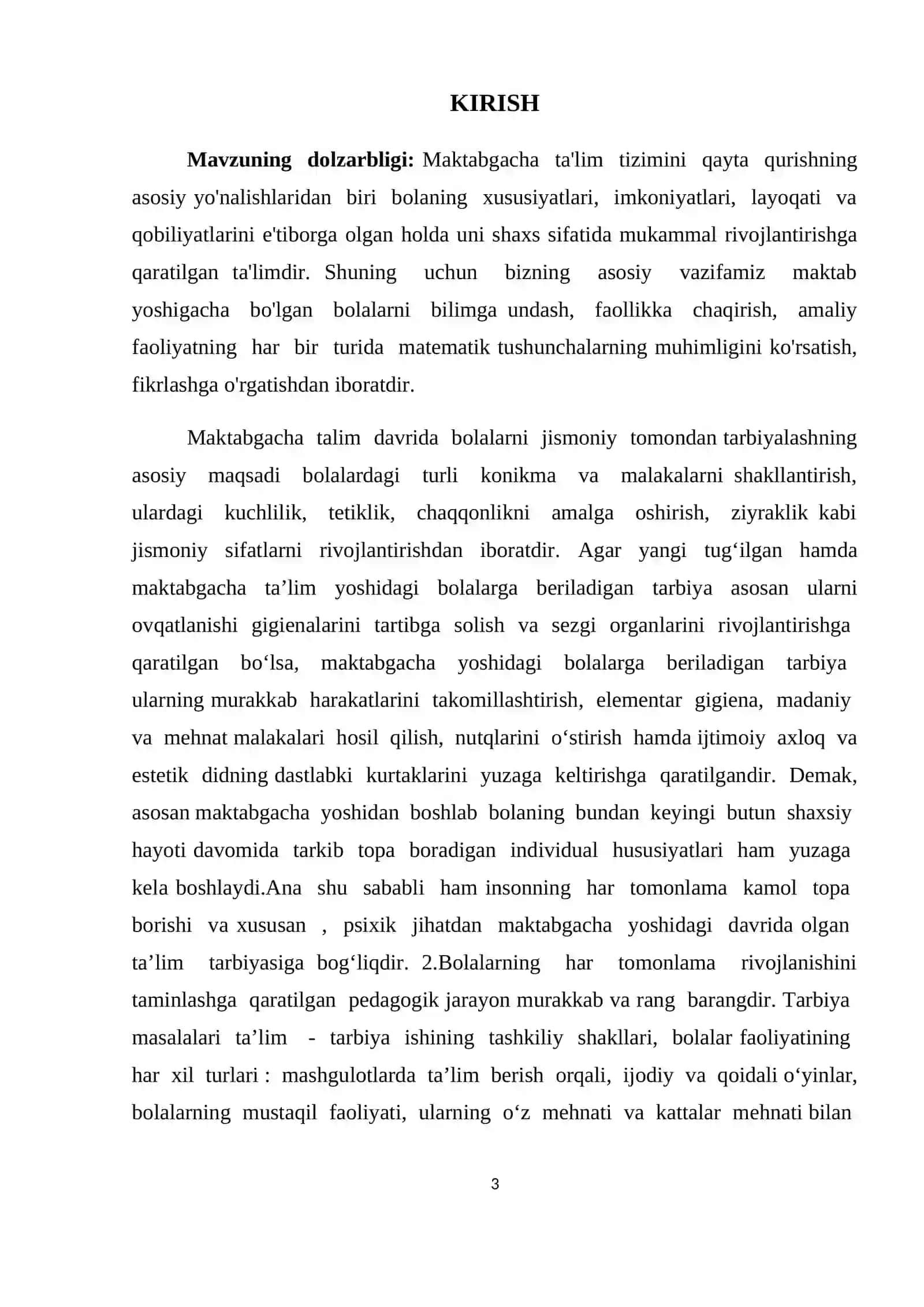 Maktabgacha ta`lim muassasalarida tayyorlov guruhi bolalarining aqliy rivojlanishida psixologik tren 3