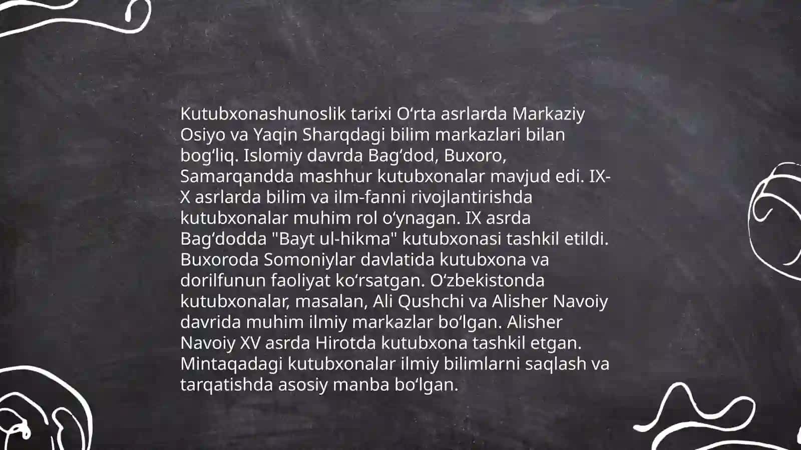 Kutubxonashunoslik tarixi 3
