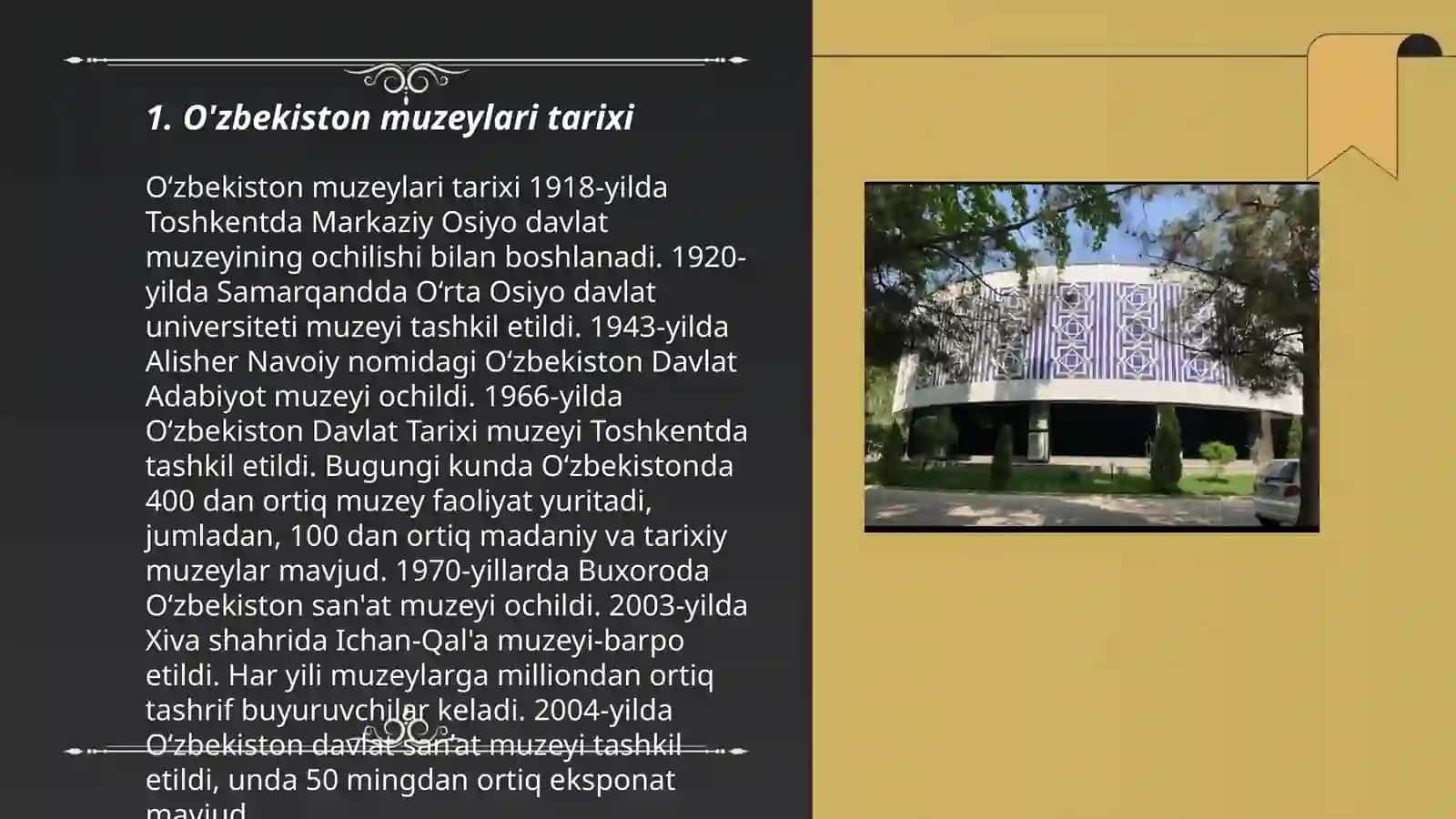 O'zbekiston Muzeylari 3