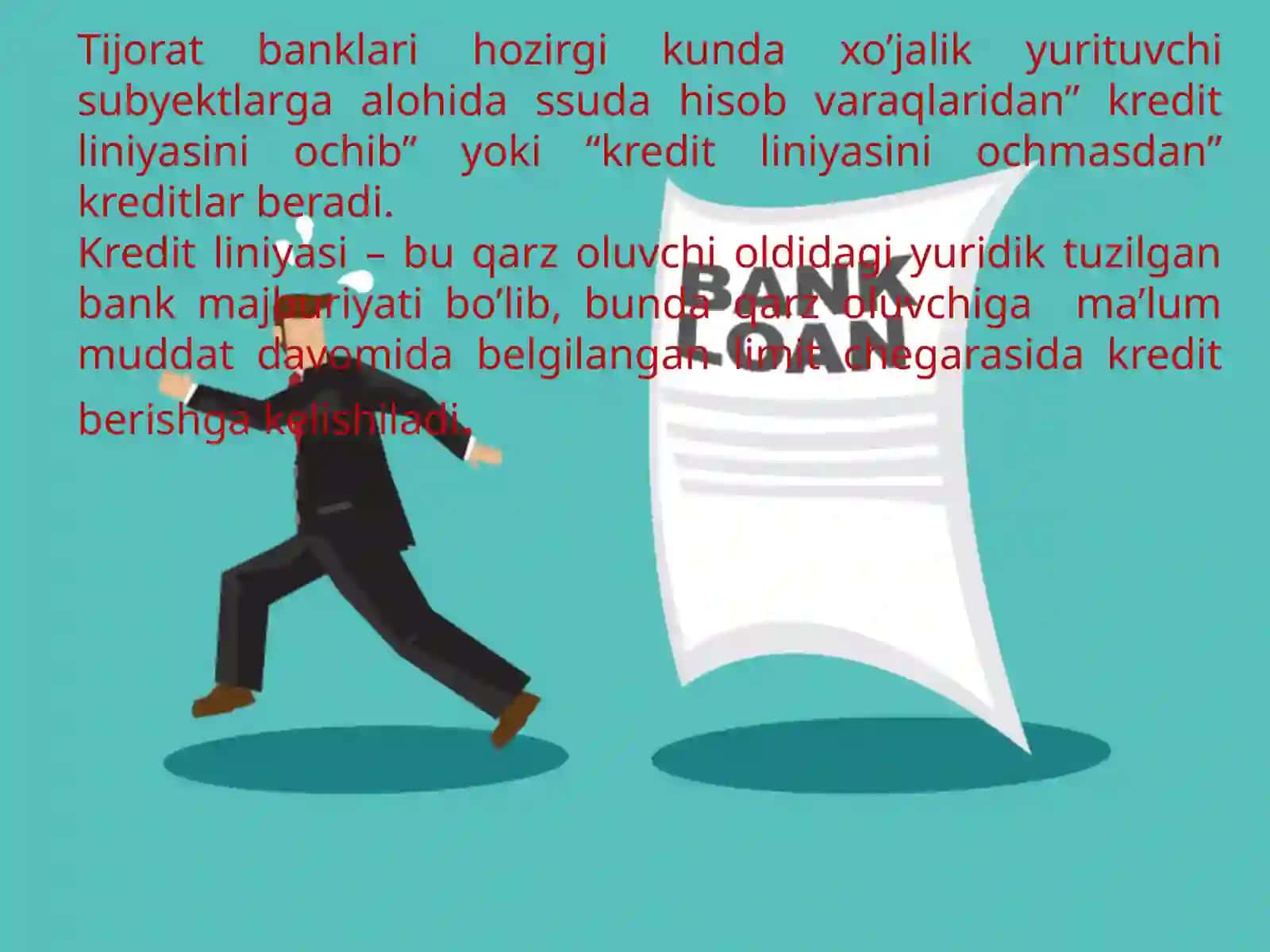 ALOHIDA KREDIT TURLARI 3