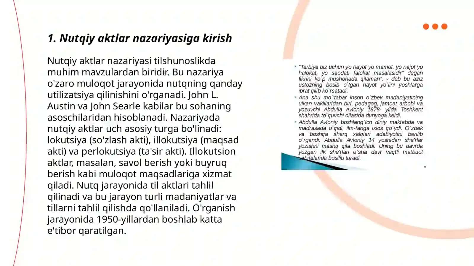 Nutqiy aktlar nazariyasiga kirish 3