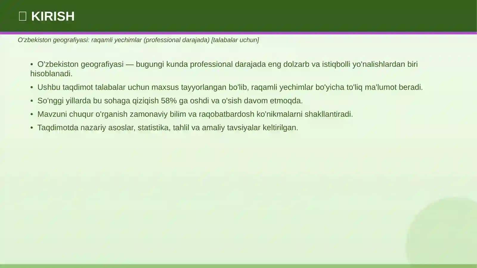 O'ZBEKISTON GEOGRAFIYASI 3