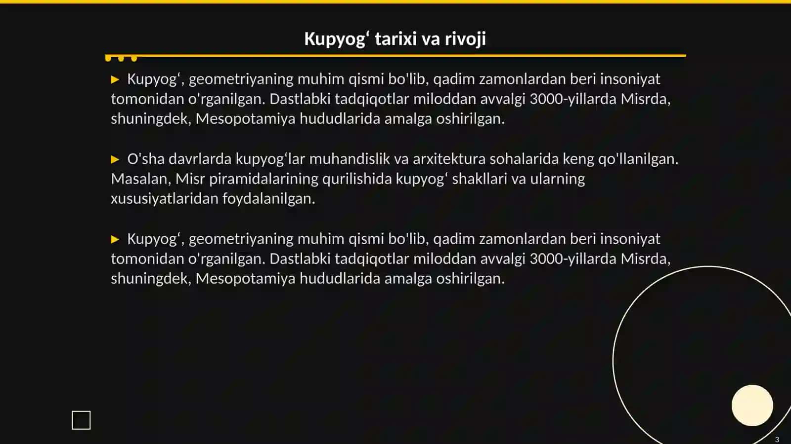 Kupyogʻ. Tugʻri burchakli paralapepid Kup va uning elementlari. Kupyogʻ modilari 3