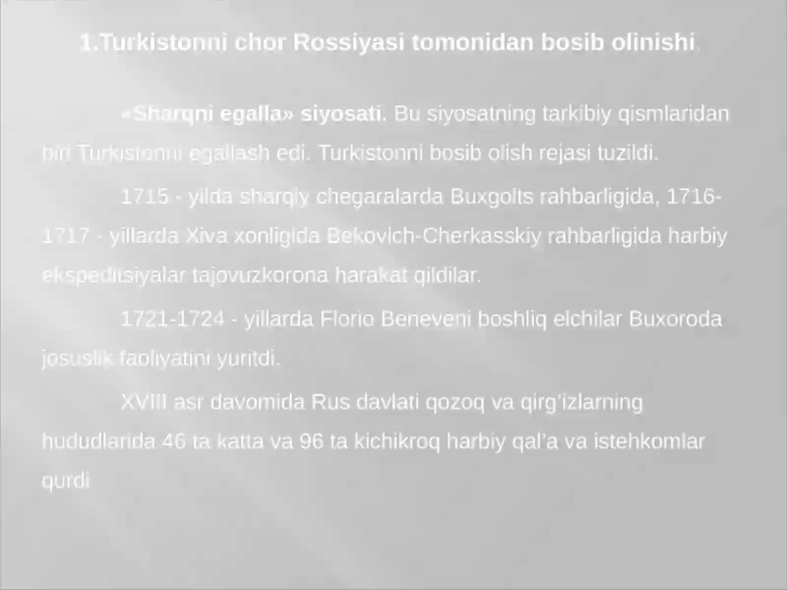 O'zbekistonda mustaqillik g'oyalarining tarixiy asoslari (Turkiston Rossiya imperiyasi mustamlakachiligi va mustabid Sovet hukmronligi davrida) 3