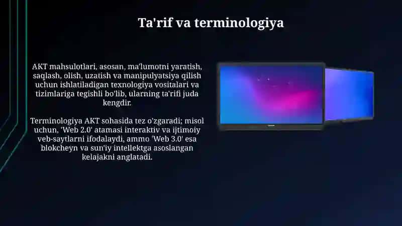 Axborot-kommunikatsiya texnologiyalari mahsulotlari 3