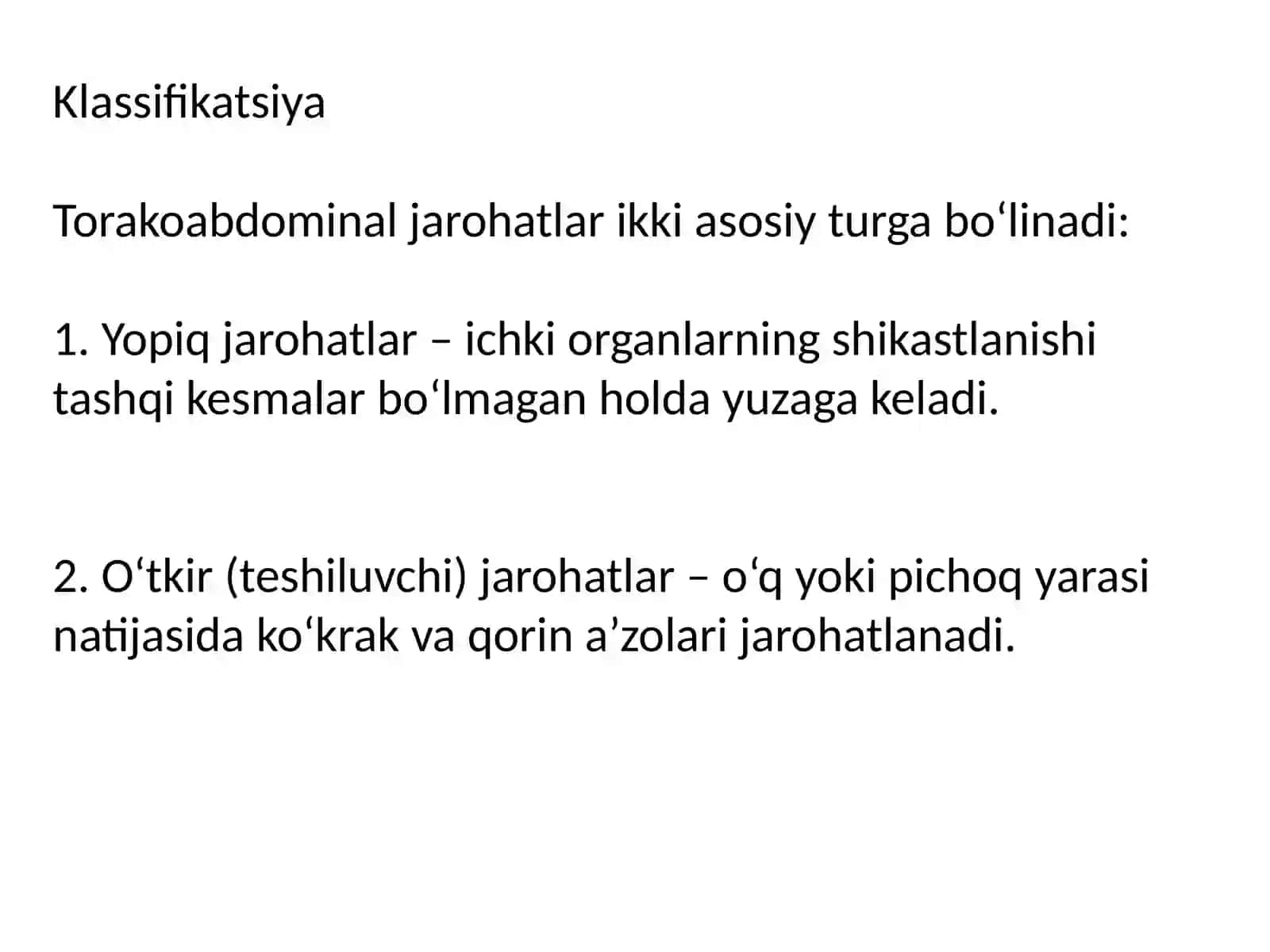 Torakoabdominal jarohatlar 3
