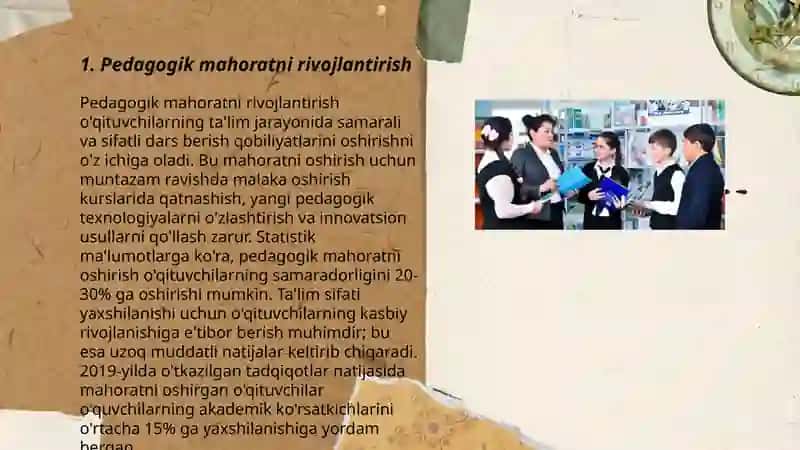 Oʻqituvchining kasbiy va shaxsiy sifatlarini rivojlantirish 3