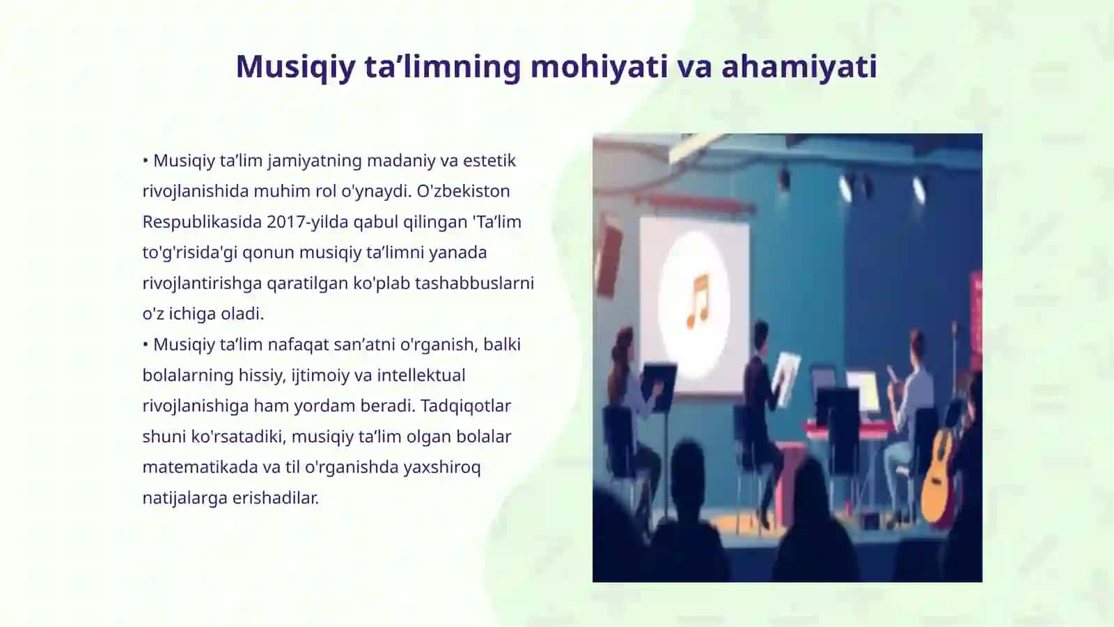 MTTda musiqiy taʼlim berish metodikasi boʻyicha ishlarni tashkil etish 3