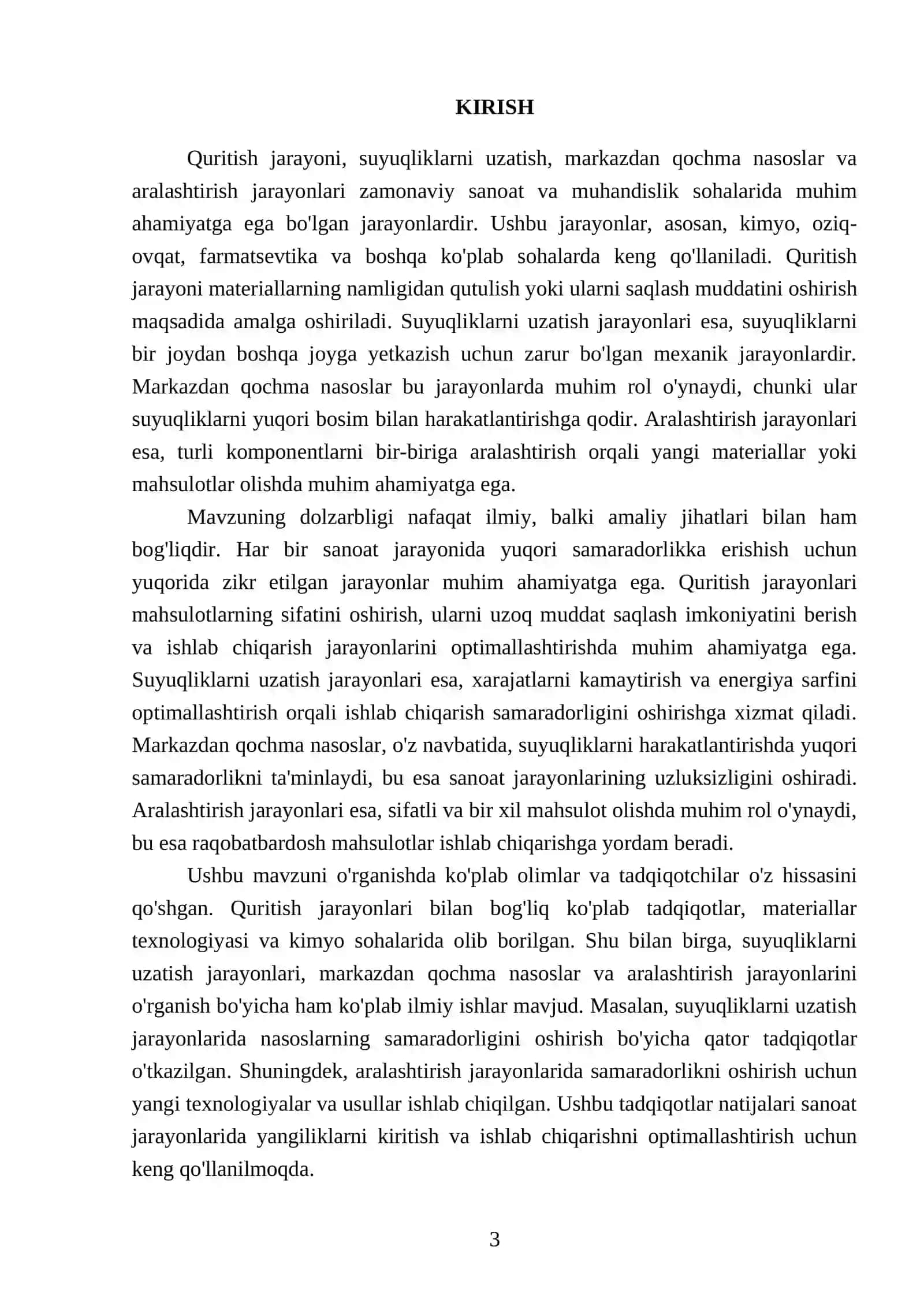 Quritish jarayoni 3
