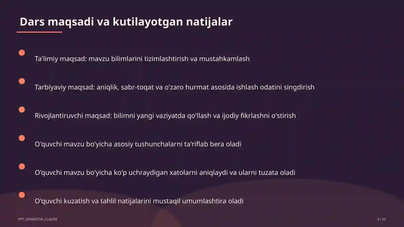 Relyef shakllari: tog'lar va tekisliklar (5-sinf) 3