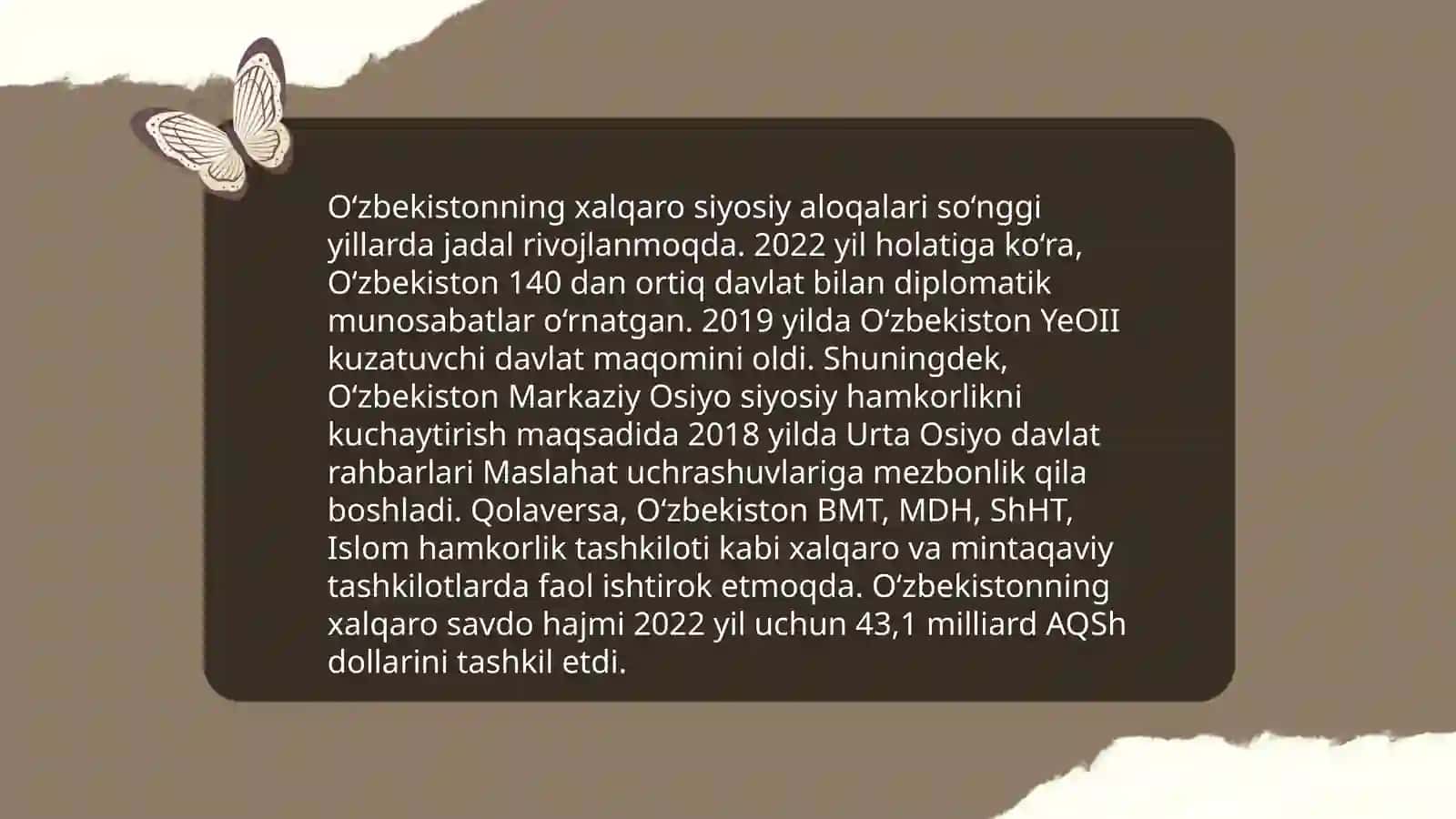 O‘zbekiston va jahon hamjamiyati 3