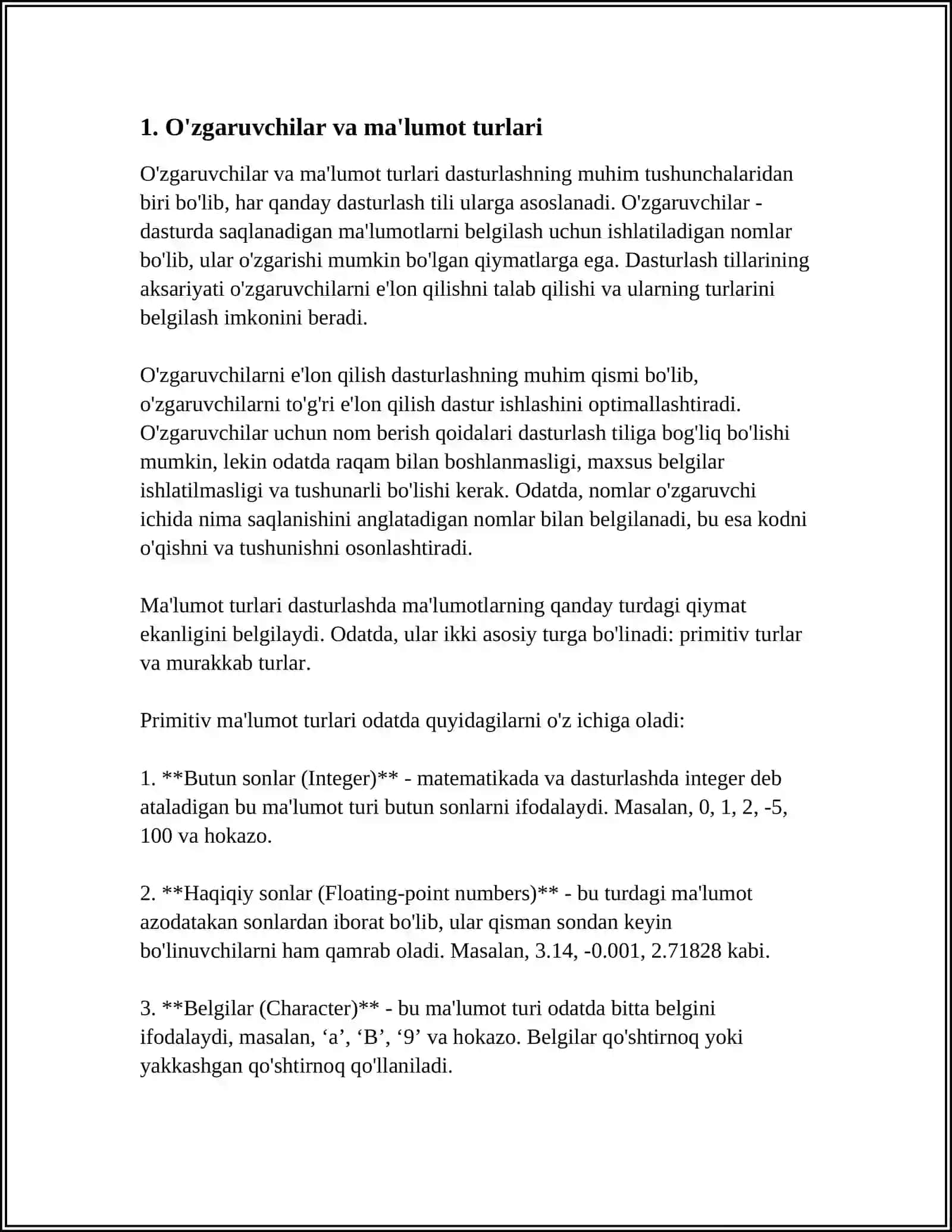 PYTHON DASTURLASH TILINING ASOSIY ELEMENTLARI VA DASTUR TUZILMASI 3