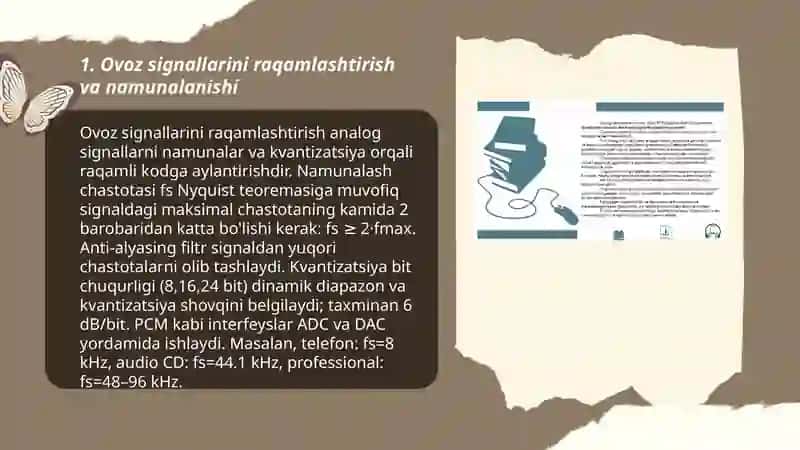 Raqamli axborot texnalogiya fani amaliyotda qoʻllash ovoz,grafik,matn axborotlar 3