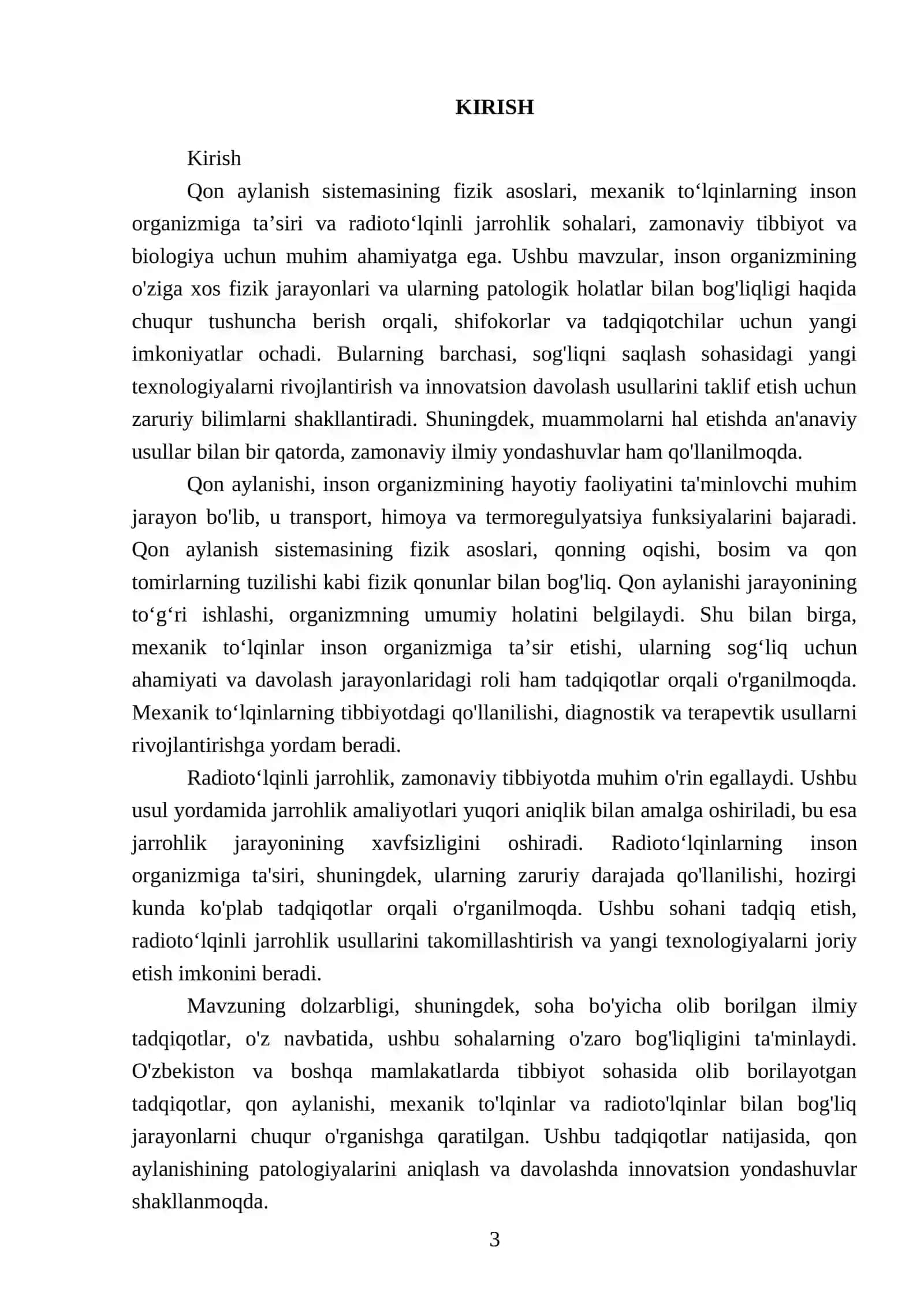 Qon aylanish sistemasining fizik asoslari, Mexanik toʻlqinlarning inson organizmiga taʼsiri, Radiotoʻlqinli jarrohlik 3