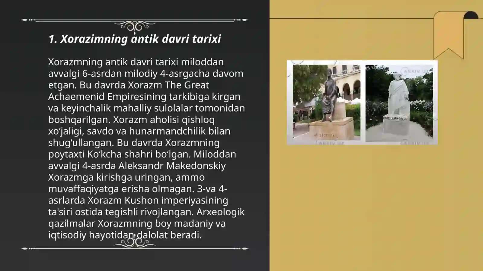 Xorazimning antik davri 3