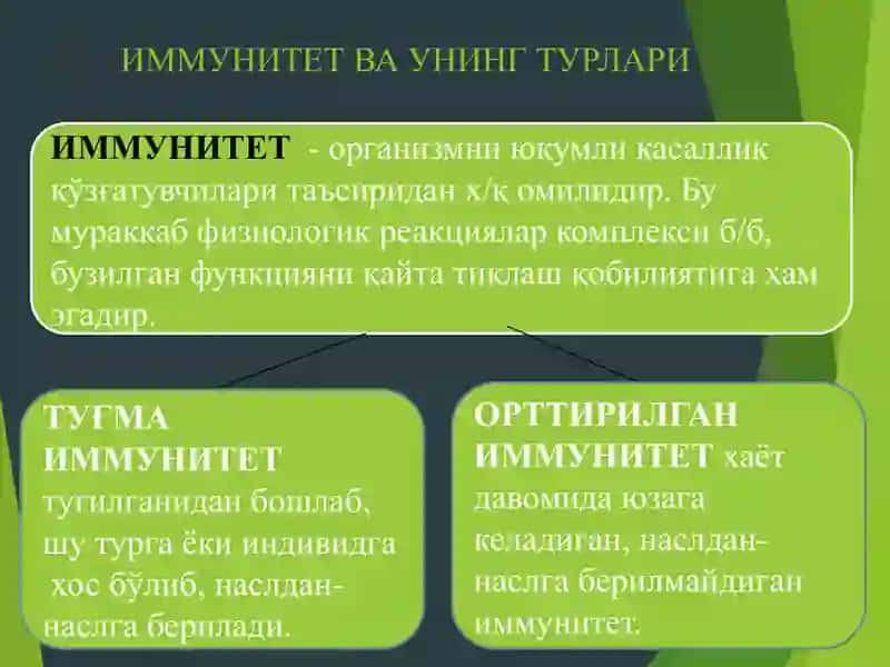 Иммунитет ва уларнинг турлари 3