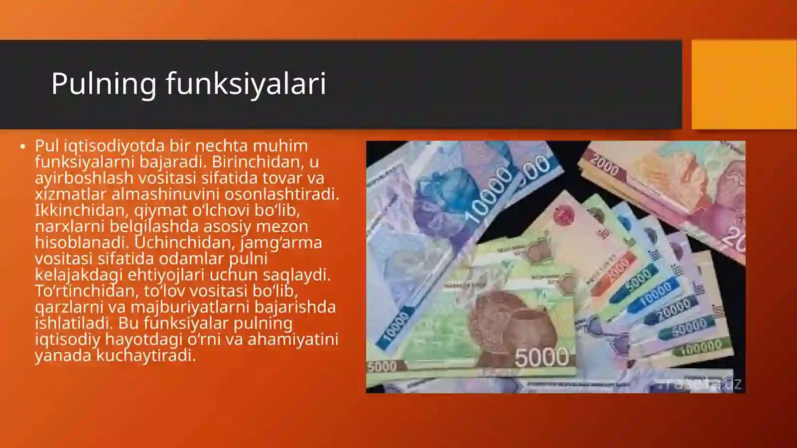Pul nazariyasi 3