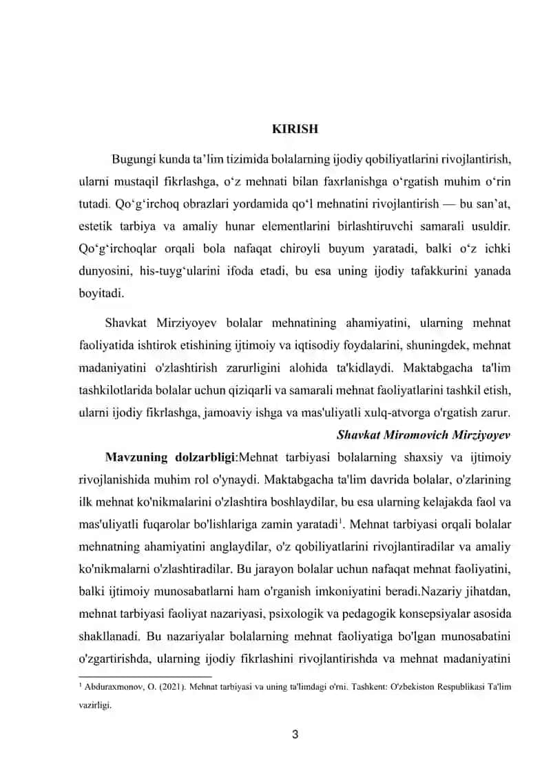QO‘G‘IRCHOQ OBRAZLARI ORQALI IJODIY QO‘LLAR MEHNATINI RIVOJLANTIRISH. 3