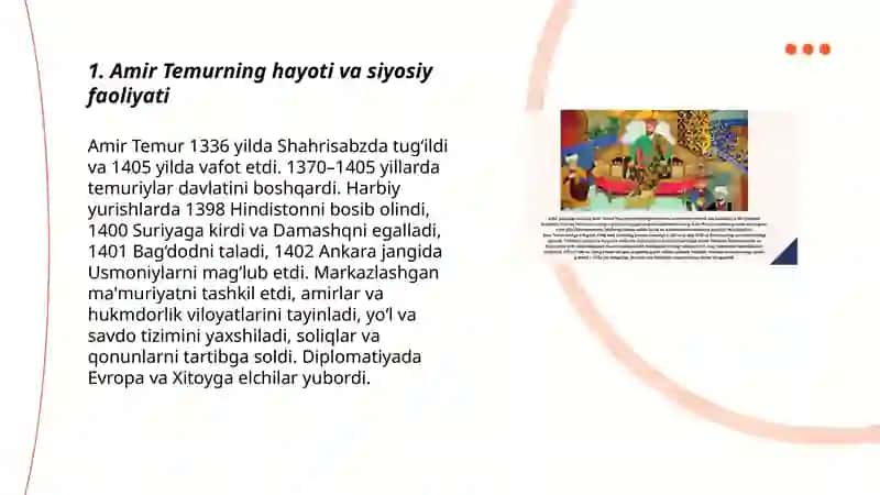 Amir Temur hayoti va faoliyati 3