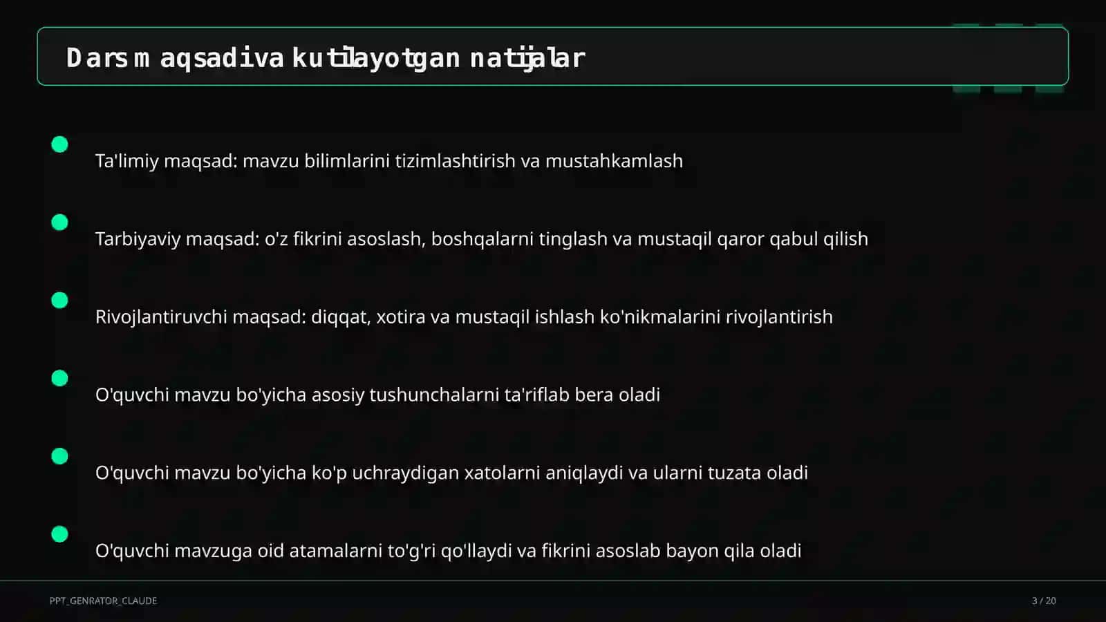 Hayot yo'lini tanlash: maqsad va reja (11-sinf) 3