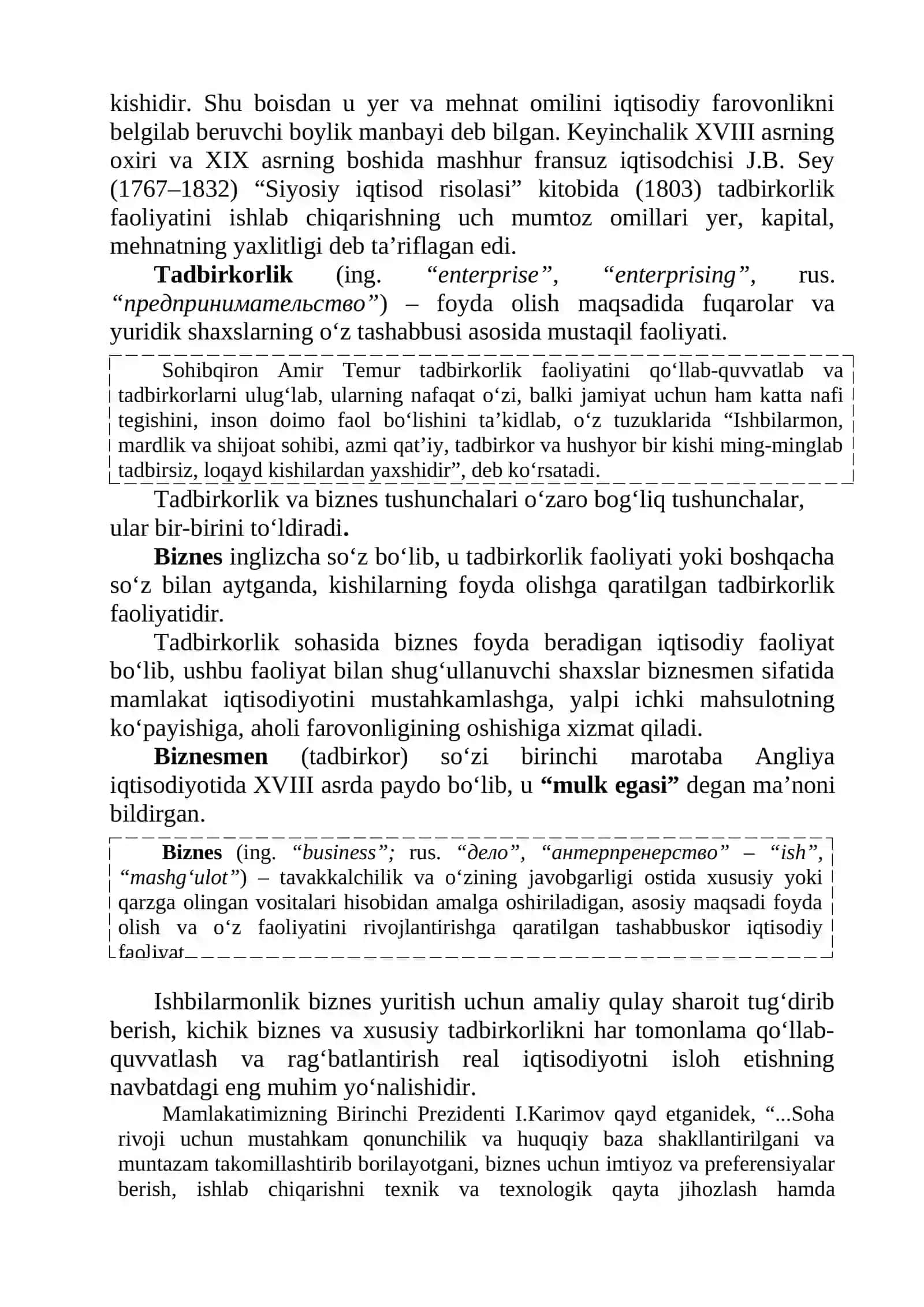 TADBIRKORLIK FAOLIYATI VA TADBIRKORLIK HUQUQI 3