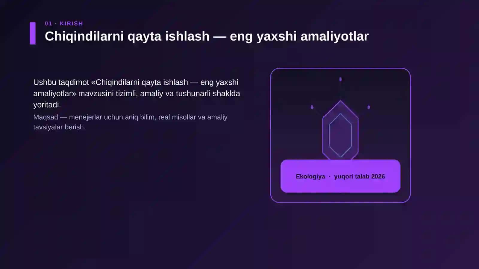 Chiqindilarni qayta ishlash — eng yaxshi amaliyotlar 3