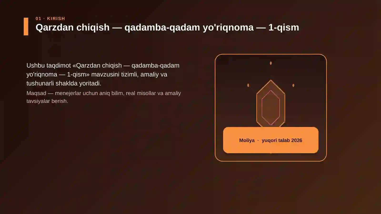Qarzdan chiqish - qadamba-qadam yo'riqnoma - 1-qism 3