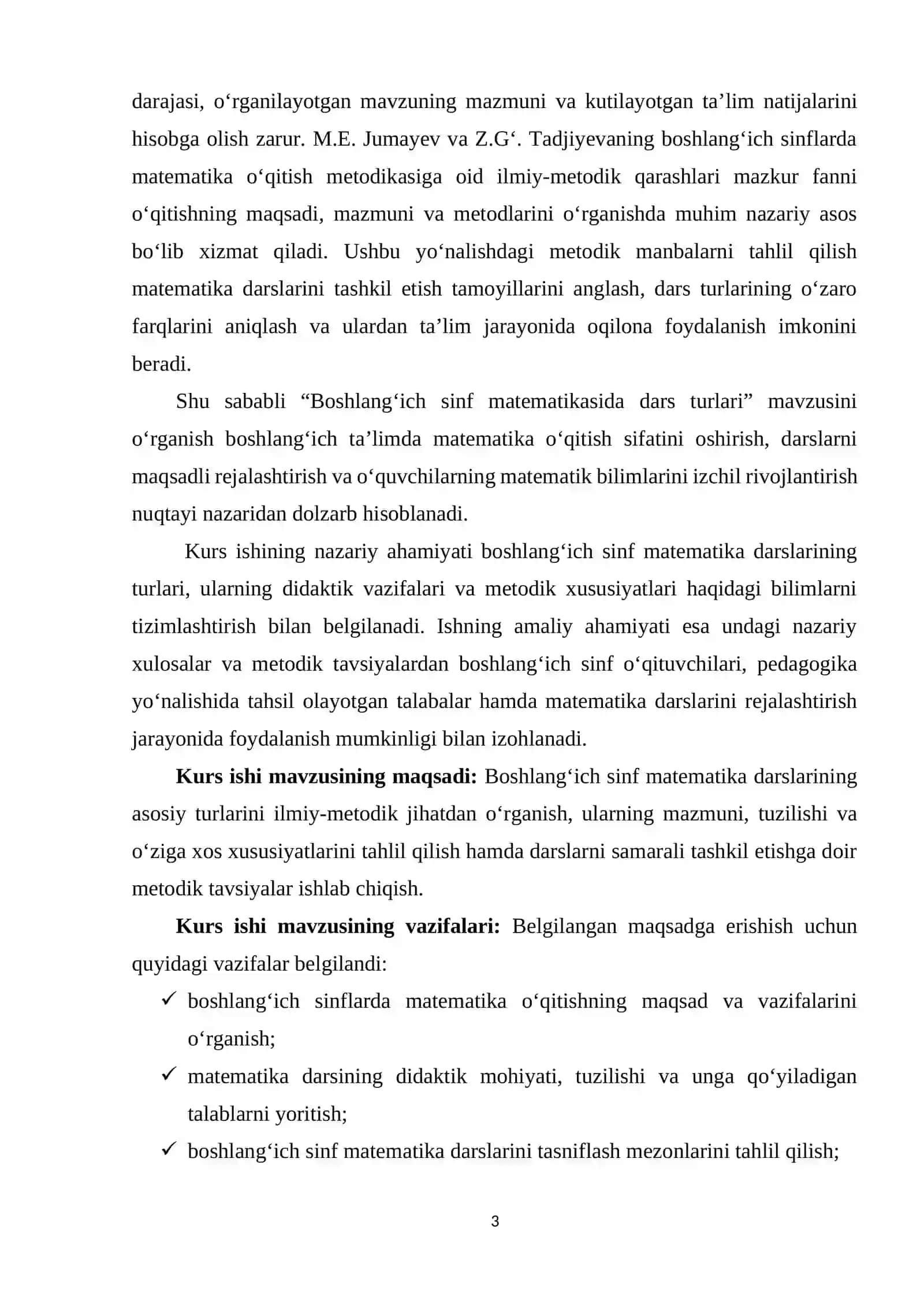 Boshlang‘ich sinf matematikasida dars turlari 3