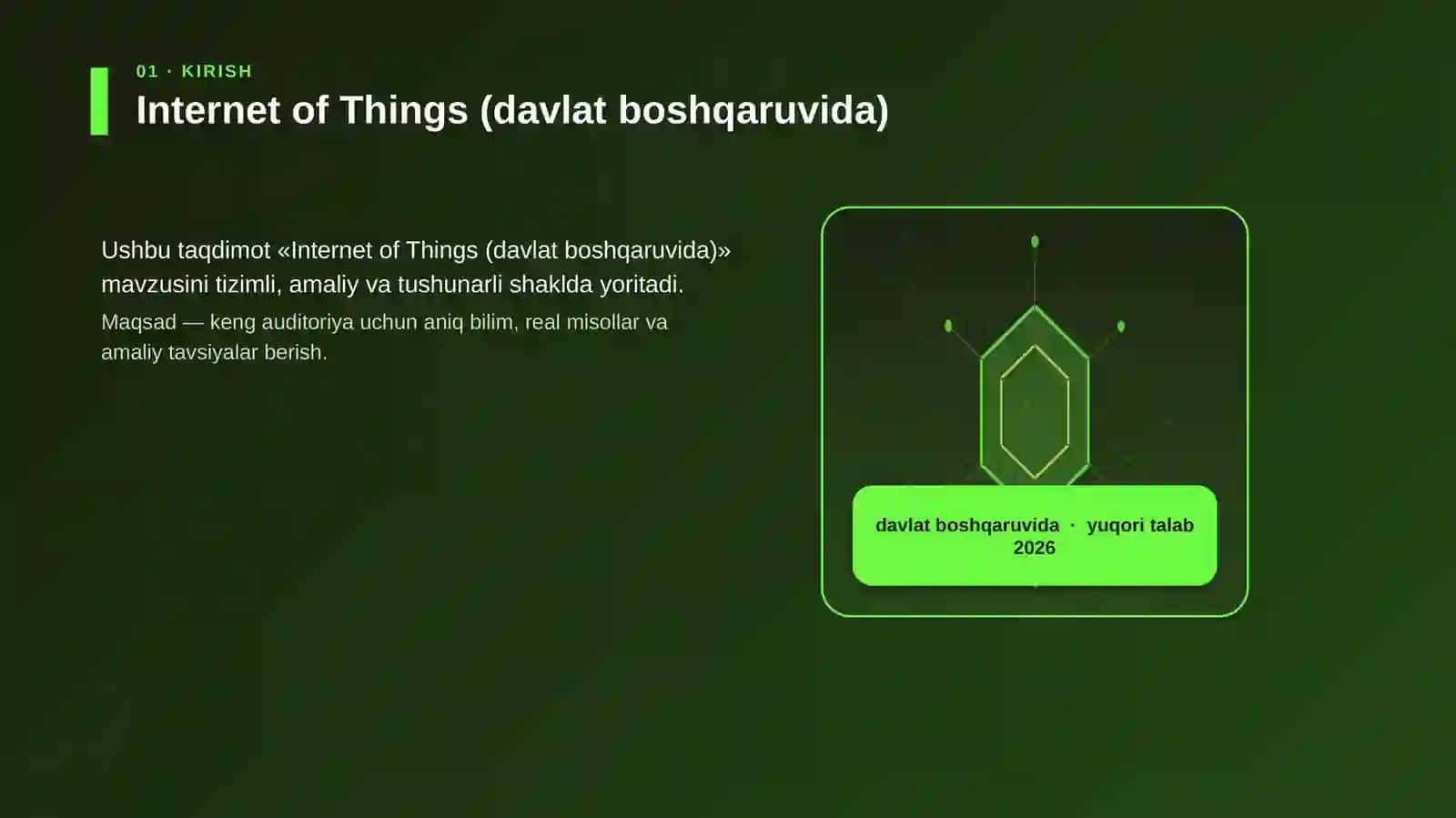 Internet of Things (davlat boshqaruvida) 3
