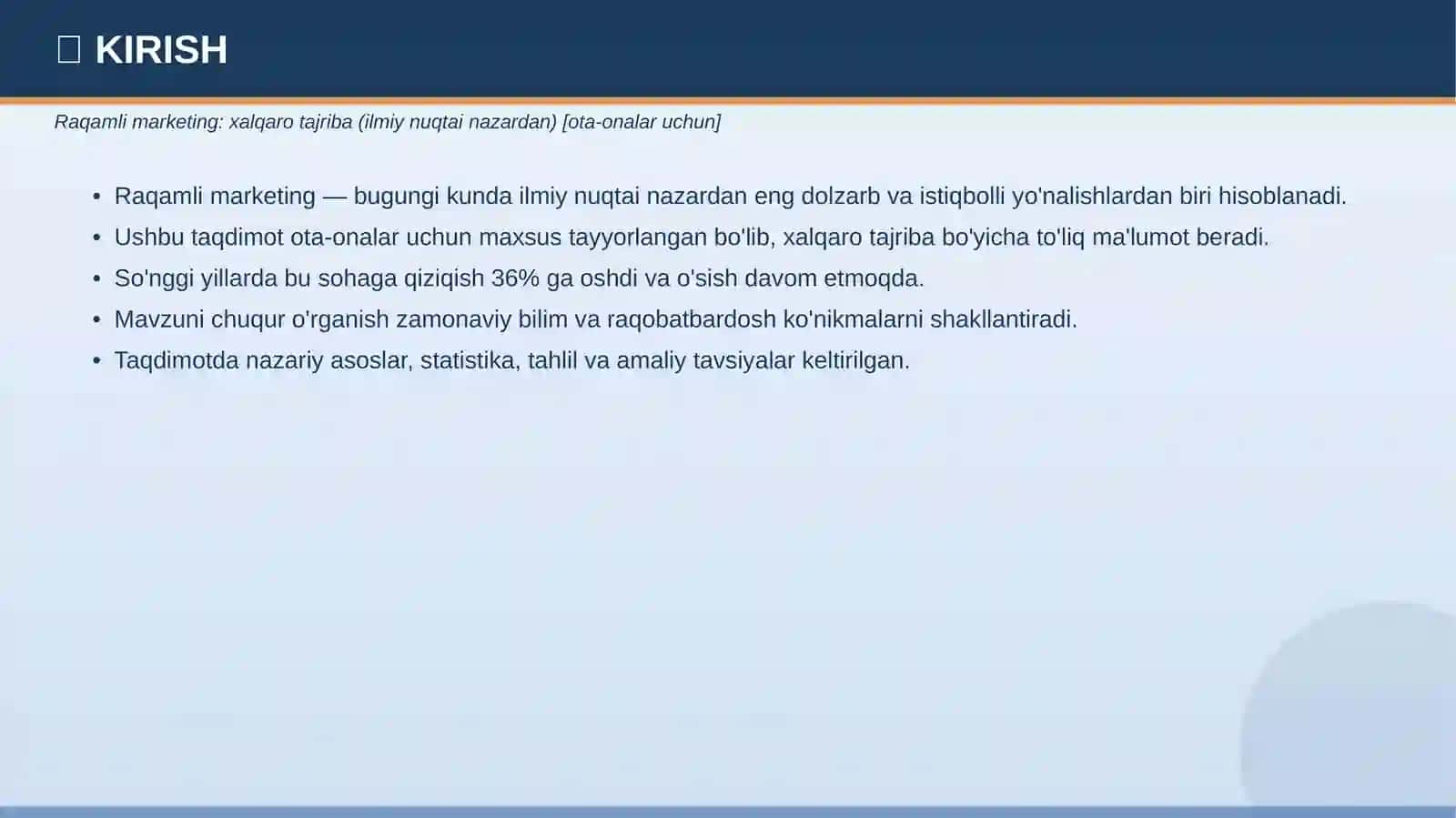 Raqamli marketing: xalqaro tajriba (ilmiy nuqtai nazardan) [ota-onalar uchun] 3