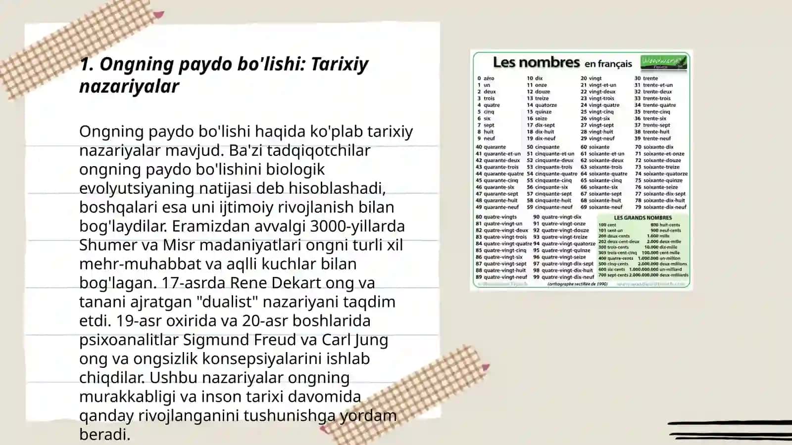 Ongning paydo bo’lishi va uning taraqqiyoti 3