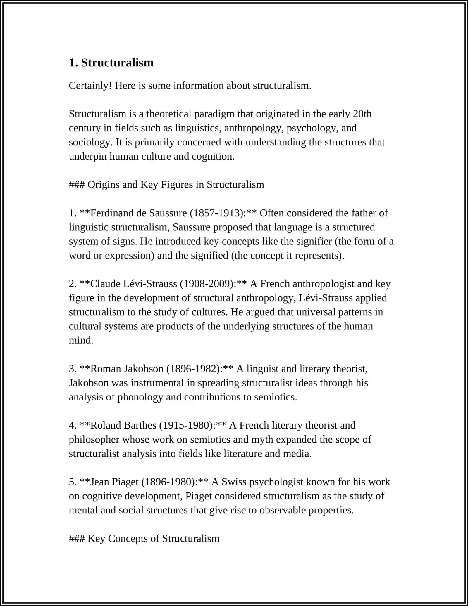 Structuralism 3